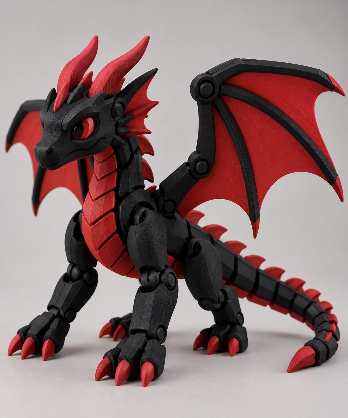 Dragón articulado, pieza impresa en 3D por CandeMaker