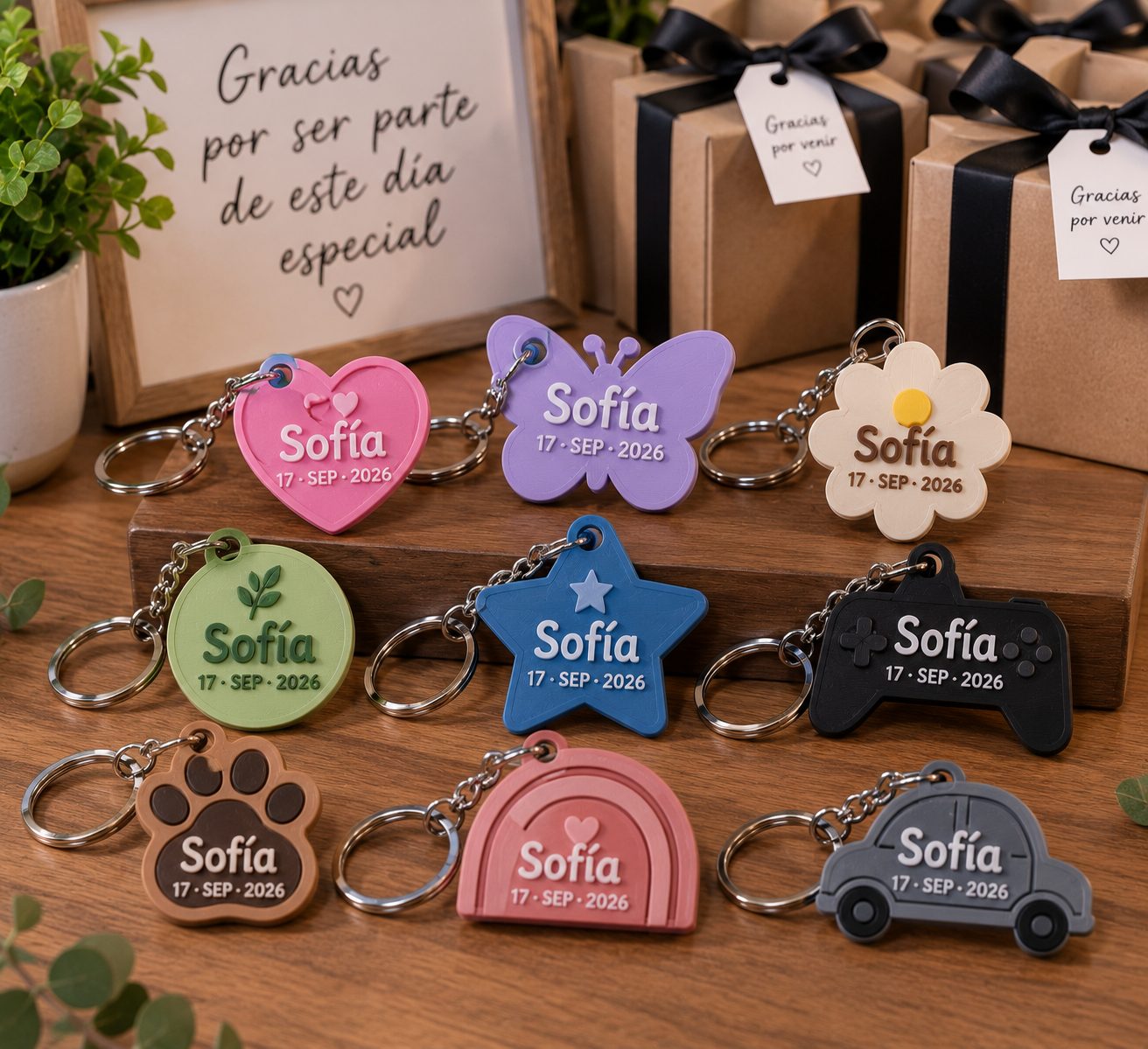 Recuerdos para invitados, pieza impresa en 3D por CandeMaker