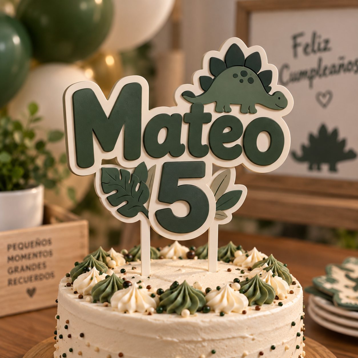Adorno para pastel, pieza impresa en 3D por CandeMaker